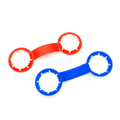 HDPE 2 pacchetti collo di bottiglia in plastica manico portante portabottiglia in plastica 38mm