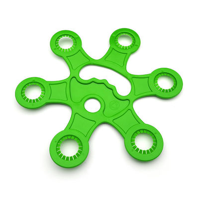 Portatore di bottiglie di plastica per bevande blu per 6 confezioni di bottiglie Portatore complessivo Dimensione 263*234*5 mm
