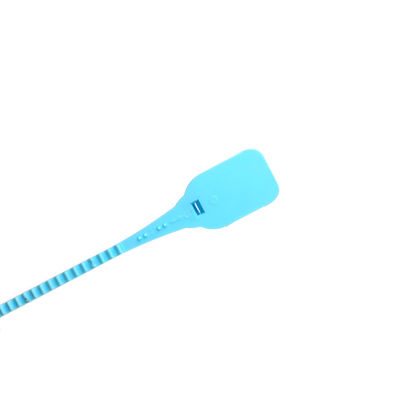 Sigillo a strisce in PP autobloccante con area di marcatura L 33 * W 25 mm e etichetta di plastica personalizzata