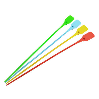 Sigillo a strisce in PP autobloccante con area di marcatura L 33 * W 25 mm e etichetta di plastica personalizzata