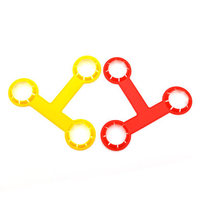Rosso 28 mm di plastica 3 pacchetti di bottiglia Collo Portante Manico Portatore Peso medio 4,67 g / pc
