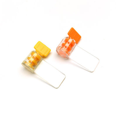 Area da segnalare 22,5*13 mm Codice a barre Etichetta di sigillo del contatore a torsione di plastica per contatore elettrico