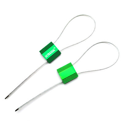 US-CC182 Tamper Proof Pull Tight Aluminium Container Security Cable Seal 1,8 mm Cable
