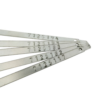 118*8,2*0,7 mm Sigillo di sicurezza in metallo a chiusura stretta per container US-MS01