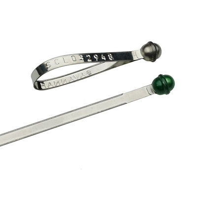 216 mm di lunghezza fissa, auto bloccante, sigillo a cinghia di metallo con area di marcatura 150*8 mm