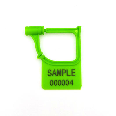 Black US-PSP01 Mini Plastico Hang Tag Indicativo Sigillo di sicurezza lucchetto con stampa laser