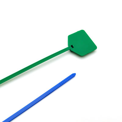 Etichette Zip personalizzate cravatta scrivibile 220 mm Nylon con area di marcatura / etichettatura 30 * 21 mm