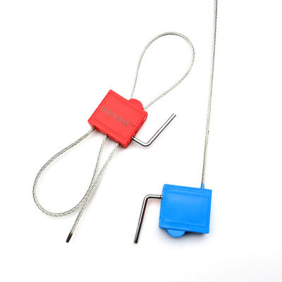 2.0mm Double Lock Plastic Security Cable Seal With Twist Handle Area Marcabile 23.5*17 mm