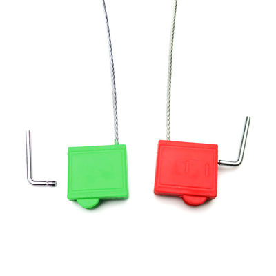 2.0mm Double Lock Plastic Security Cable Seal With Twist Handle Area Marcabile 23.5*17 mm