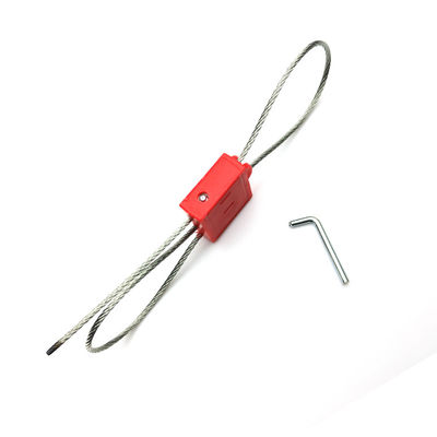 2.0mm Double Lock Plastic Security Cable Seal With Twist Handle Area Marcabile 23.5*17 mm