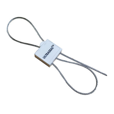 400 mm Arancione Auto bloccante sigillo doppio blocco tirare stretta sigillo del cavo di sicurezza in plastica 2.0 mm