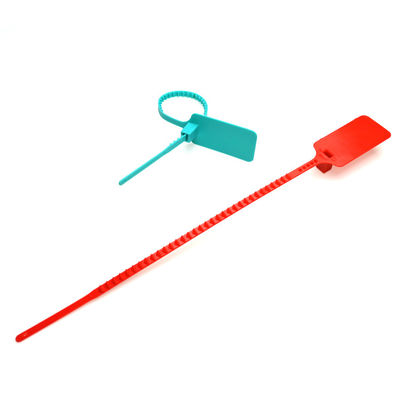 Sigillo di plastica su misura nero da 300 mm per abbigliamento e calzature di sicurezza Peso medio 4,45 g/pc
