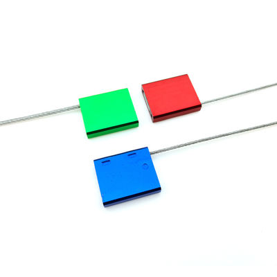 2.0mm Diametro Laser stampato Cavo di sicurezza in alluminio contenitore di filo di sigillo per personalizzato