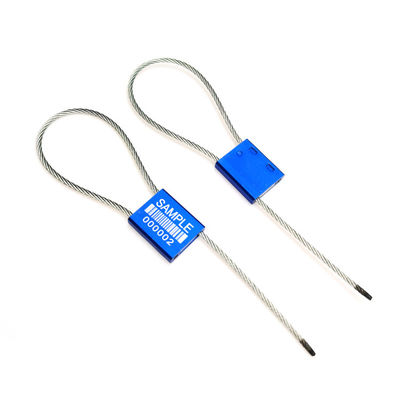 Blu US-CC251 Sigillo in alluminio a prova di manomissione Contenitore di sicurezza in metallo Sigilli stretti di presa 26*22*6 mm