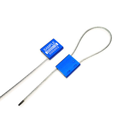 Blu US-CC251 Sigillo in alluminio a prova di manomissione Contenitore di sicurezza in metallo Sigilli stretti di presa 26*22*6 mm