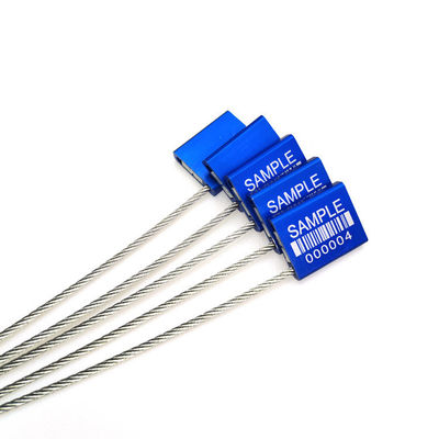 Blu US-CC251 Sigillo in alluminio a prova di manomissione Contenitore di sicurezza in metallo Sigilli stretti di presa 26*22*6 mm