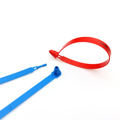250 mm di lunghezza, anti-manipolazione, auto-bloccante, sigillo di sicurezza in plastica per la protezione del carico
