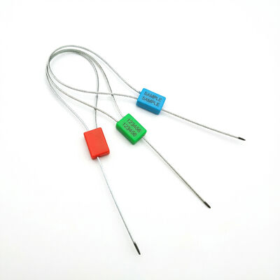 Sigillo del cavo di plastica di filo d'acciaio galvanizzato per la numerazione seriale e i materiali personalizzati