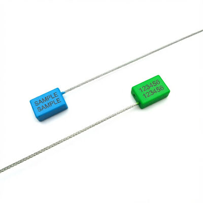 1.8mm di diametro filo di acciaio copertura di plastica di cavi di tenuta con 300mm di lunghezza del cavo esposto