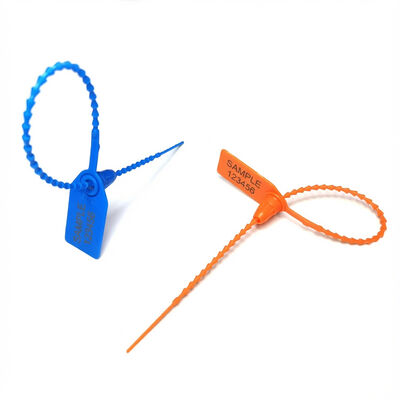 250*19*15,5 mm Abbigliamento Etichetta di sigillo di sicurezza in plastica per la stampa laser / stampaggio a caldo