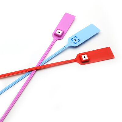 Tag di sigillo in plastica piatta numerata per banca