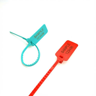 Sigillo di sicurezza in plastica a prova di manomissione di grande bandiera per sacchetti di bagagli Area di marcatura L 49,5 * W 30 mm