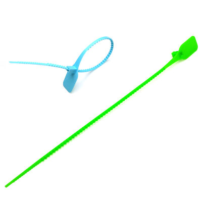 Sigillo a strisce in PP autobloccante con area di marcatura L 33 * W 25 mm e etichetta di plastica personalizzata